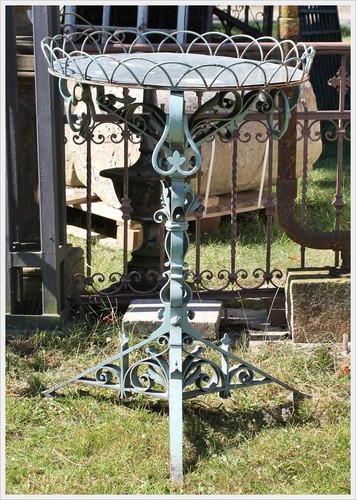Schmiedeeisen tisch jardiniere - schmiedeeisen,