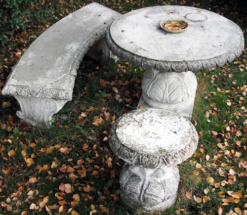 Stein garten park tisch - stein,