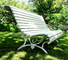 Parkbank Gartenbank antik 1850