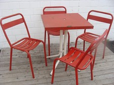 Vintage Stahlrohr Garten Café