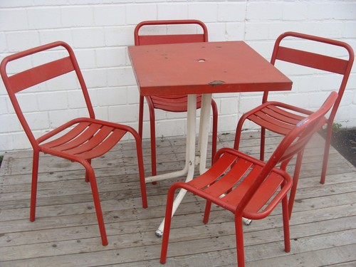 Vintage stahlrohr garten café - vintage,