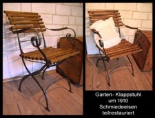antiker Gartenstuhl Klappstuhl
